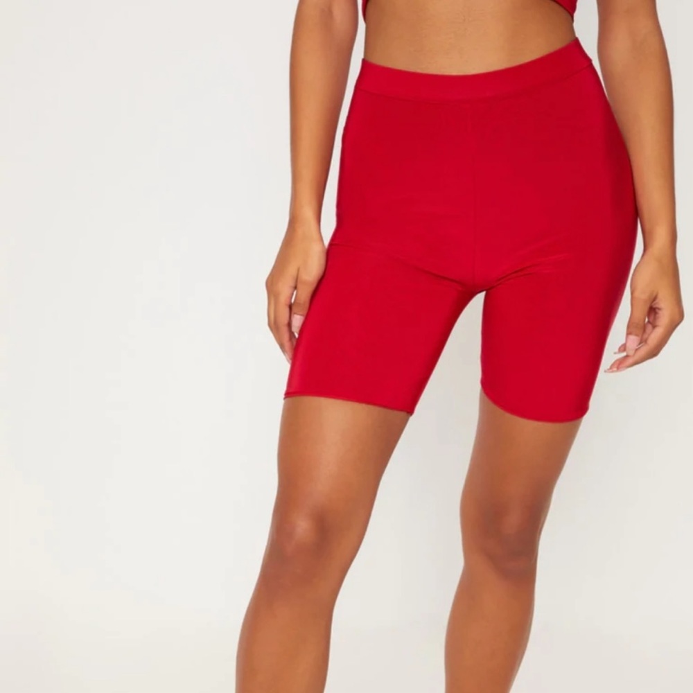 Plt belle slinky high waisted cycle shorts